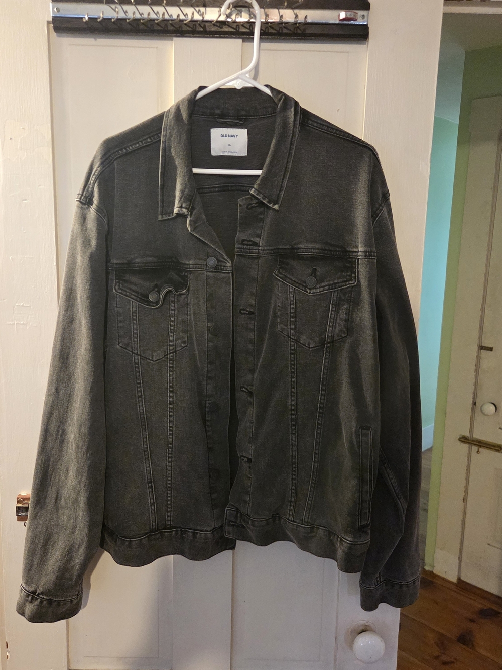Old Navy Men's Washed Black Denim Jacket